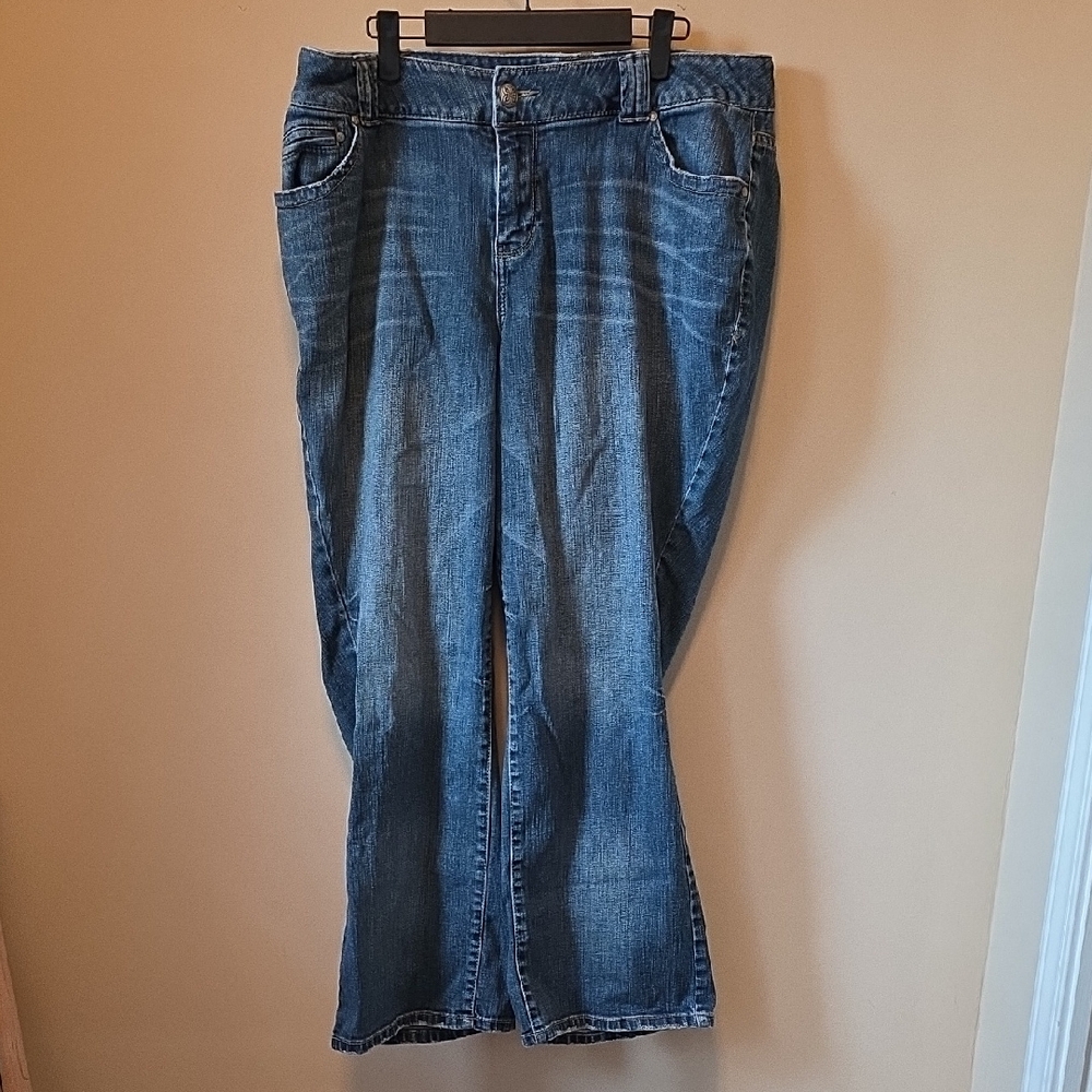 Lane Bryant Dark Blue Boot Cut Jeans